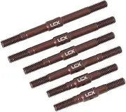LCX Racing 1/10th RC Crawler Car CNC Hard Steel Heavy Duty Front Rear Link Set Camber Link Toe Link Turnbuckles for Traxxas Drag Slash, Upgrades Parts Accessories