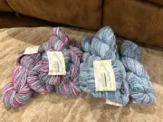 8 Skeins of Cascade Yarns Bulky Leisure 125 yds each! Multi color