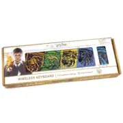 Harry Potter Wireless Computer Keyboard w/ House Mascots New In Box
