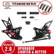 For Kawasaki Ninja 1000 Z1000 2014-2017 Racing Footrest Rearsets and Bolts Screw