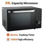 SMAD 34L Microwave Oven Drop-down Door with 6 Power 1000W high efficiency power