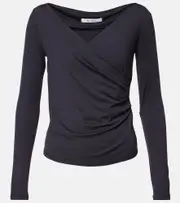 [Max Mara] Max Mara Yale draped top UK 10 blue