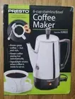 NIB Presto 02822 6-Cup Stainless-Steel Coffee Percolator