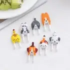 7Pcs Cute Mini Animal Cartoon Fruit Forks Lunch Bento Accessories Party De_$i