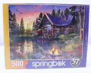 New Springbok Sun Kissed Cabin Jigsaw Puzzle SEALED 500 Made USA 33-01595 Dog NY