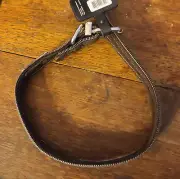 Bret Michaels Brown Leather Dog Collar Medium 13.5-17" New