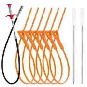 35.5inch Drain Clog Remover1pcs 25inch Drain Snake Hair Remover6pcs ＆ Cleanin...
