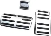 DEMULAX Car Foot Rest Pedal Fuel Accelerator Brake Pedals Cover,for CR-V CRV, 2012-2016 Non-Slip Pad Accessories Car Pedal Pad Cover(Silver)
