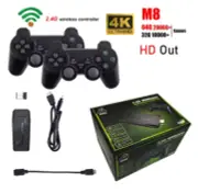 20000+ Games Retro Video Game Stick Console & 2 Wireless Controller 4K HDMI TV