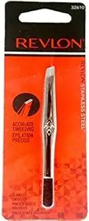 Revlon Stainless Steel Accurate Tweezing 1 Ea (Pack Of 4)