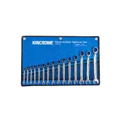 15 Pcs of Kincrome Metric Reversible Gear Spanner Wrenches Set - Sizes 8mm-24mm