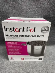 Instant Pot Stainless Steel Inner Cooking Pot with Handles, 8-Qt, Polished Surfa