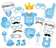It's A Boy Baby Shower Photo Booth Props 25pk