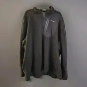 Eddie Bauer Cloud Quarter Zip Fleece Mens XXL Black Pullover
