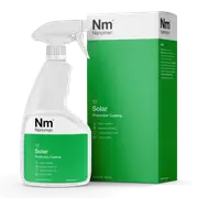 Solar Panel Coating 750ml. DIY aplication repels water and dirt on solar panels to improve efficiency.