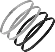 GTVGJH Thick Non-Slip Elastic Unisex Sport Headbands - 4 Pack (Spandex Blend, 40-42cm) for Active Individuals