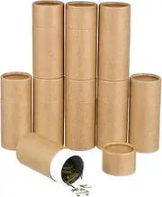 SEWACC 10pcs Paper Cylinder Packaging Boxes for Essential Oil Bottles Tea Boxes Bulk