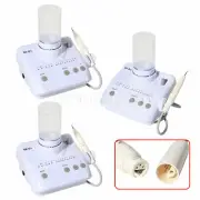 3 x Portable Dental Ultrasonic Scaler w/Handpiece Tips Bottles Fit DTE SATELEC