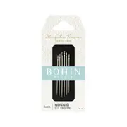 Bohin Self Threading Needles Assorted Sizes 3 -8 Pack of 6 Tracked Post Quilting Sewing