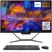 Aio All IN One Touch Screen I5 10 Gen 24 " Full HD Windows 10 Pro 4gb 120gb PC _