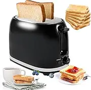 2-Slic Toaster 1.5" Extra Wide Slot Stainless Steel with High Lift Lever, 7-Shade Settings, Removal Crumb Tray, Revolution Toaster for Buffets, Camping and Restaurant