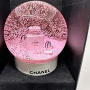 Chanel Pink Snow Globe Rare VIP Novelty No.5 Parfum Bottle Collectible Dome Gift