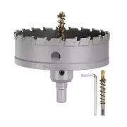 Carbide Hole Saw Set 108mm (4-1/4") Metal Cutter with 2pcs Center Drill Bits