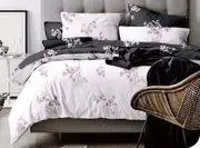 Edward Quilt/Doona/Duvet Cover Set (Super King Size) White