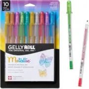 Sakura Gelly Roll Metallic Medium Pen Set 57370 FAST FREE SHIPPING ANIME MANGA