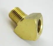 1pc Brass Pipe 45 Deg Street Elbow Fitting 1/2 NPT Boat Air MettleAir 124-D