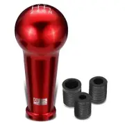 46mm 6-Speed MT Aluminum Red Shift Knob w/ Adapters M8 M10 M12-J2 Engineering