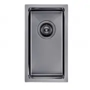 Handmade Grey Black SUS 304 Kitchen Sink Big Bowl Top/Undermount Basin 250x450mm