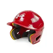 Under Armour Converge Adult Solid Molded Batting Helmet SCARLET