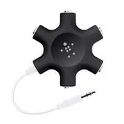 Belkin Rockstar Multiple Headphone Splitter - Black
