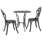 3 Piece Bistro Set Cast Aluminium