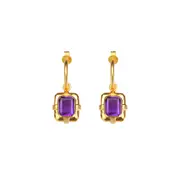 JULIE AMETHYST EARRINGS MULTI