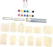 PHENOFICE Educational Boys and Kit Build Paint Birdhouses Wooden House Decor Wind Chime