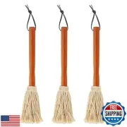 12" BBQ Sauce Basting Mops and Brushes for Roasting or Grilling, Apply Barbeq