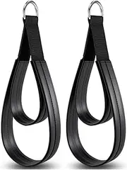 Daiilg 2PCS Pilates Straps Kit Pilates Double Loop Straps Set Kit for Reformer, Fitness D-Ring Straps Double Loops Padded