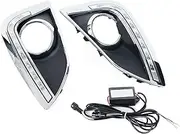 Fog Light Assemblies For Hyundai For IX35 2010 2011 2012 2013 12V LED DRL Daytime Running Lights Front Bumper Running Lights Fog Light Fog Lights Assembly