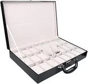 ａ aternee Watch Storage Box Wristwatch Display Case with Handle Earring Container Men Women Jewelry Organizer Watch Case for Pendant