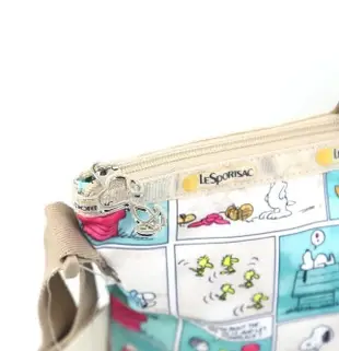 【熱賣精選】 LeSportsac x Snoopy 2431 漫畫格 淺色 輕量 托特包 出遊 旅行 降落傘防水