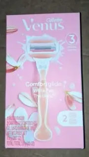 Gillette Venus Comfort Glide White Tea Women's Razor - 1 Handle + 2 cart Refills