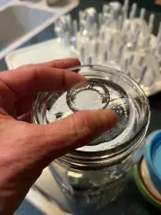 Glass Fermentation Weights with Grip Handle for Wide Mouth Mason Jars 5 Pack New