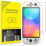 JETech Screen Protector Compatible with Nintendo Switch (OLED Model) 7-Inch 2021 Release, Tempered Glass Film, 2-Pack
