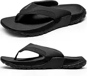 [AIRHAS] Mens Arch Support Walking Flip Flops Durable Comfort Outdoor Thong Sandals for Men Non Slip Summer Beach Sandals
