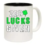 Zero Lucks Given Irish St Patricks Day Ireland Mug Cup