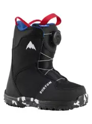Kids' Grom BOA Snowboard Boots, Black, 12C