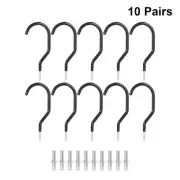 10 Pcs Bike Hook Heavy Duty Hanger Hanging Wall Hooks Picture Kit