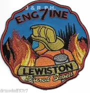 Lewiston Engine-7 "Sacred Seven", Maine (4" x 4" size) fire patch